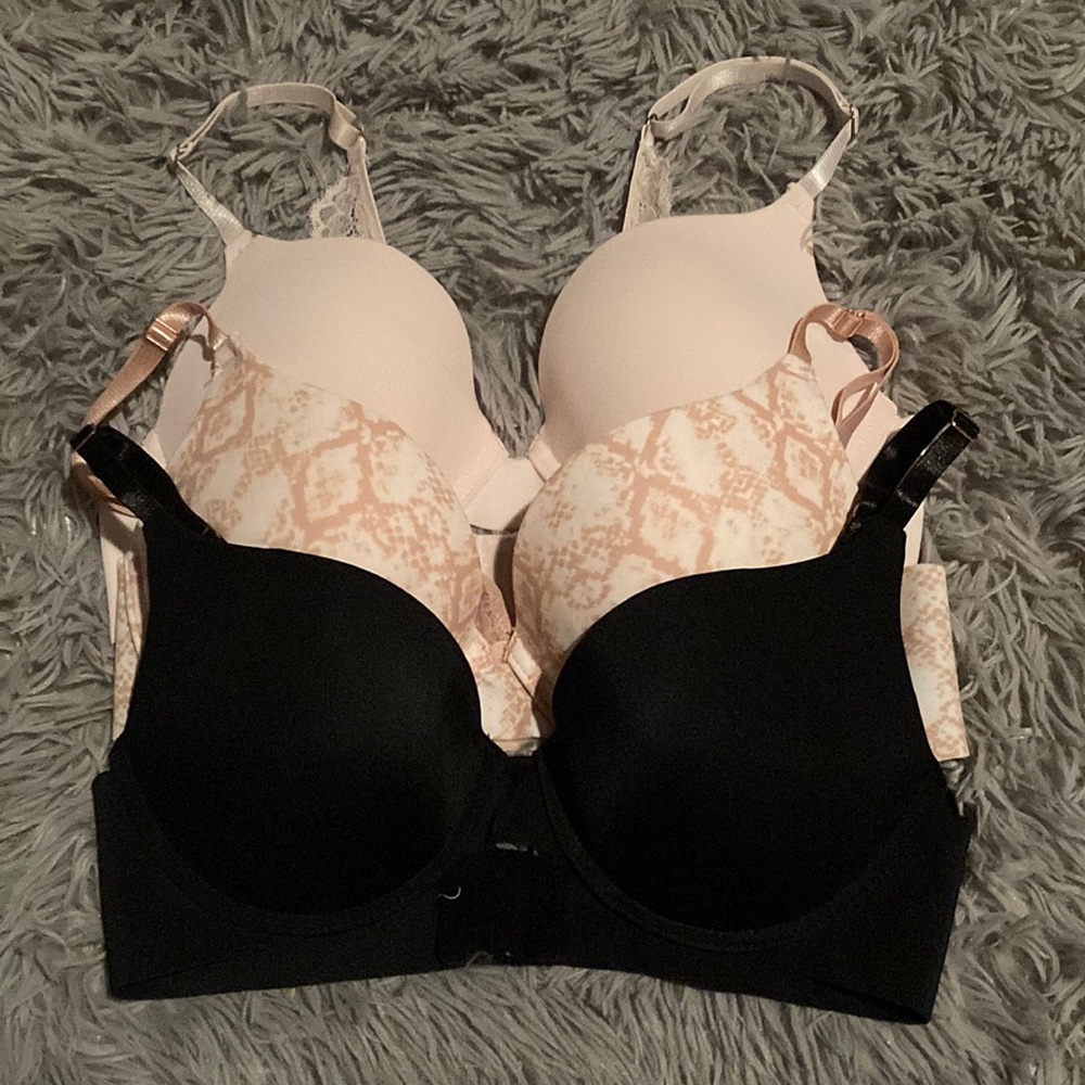 Marilyn Monroe push up bra set of 3, 34 C like new